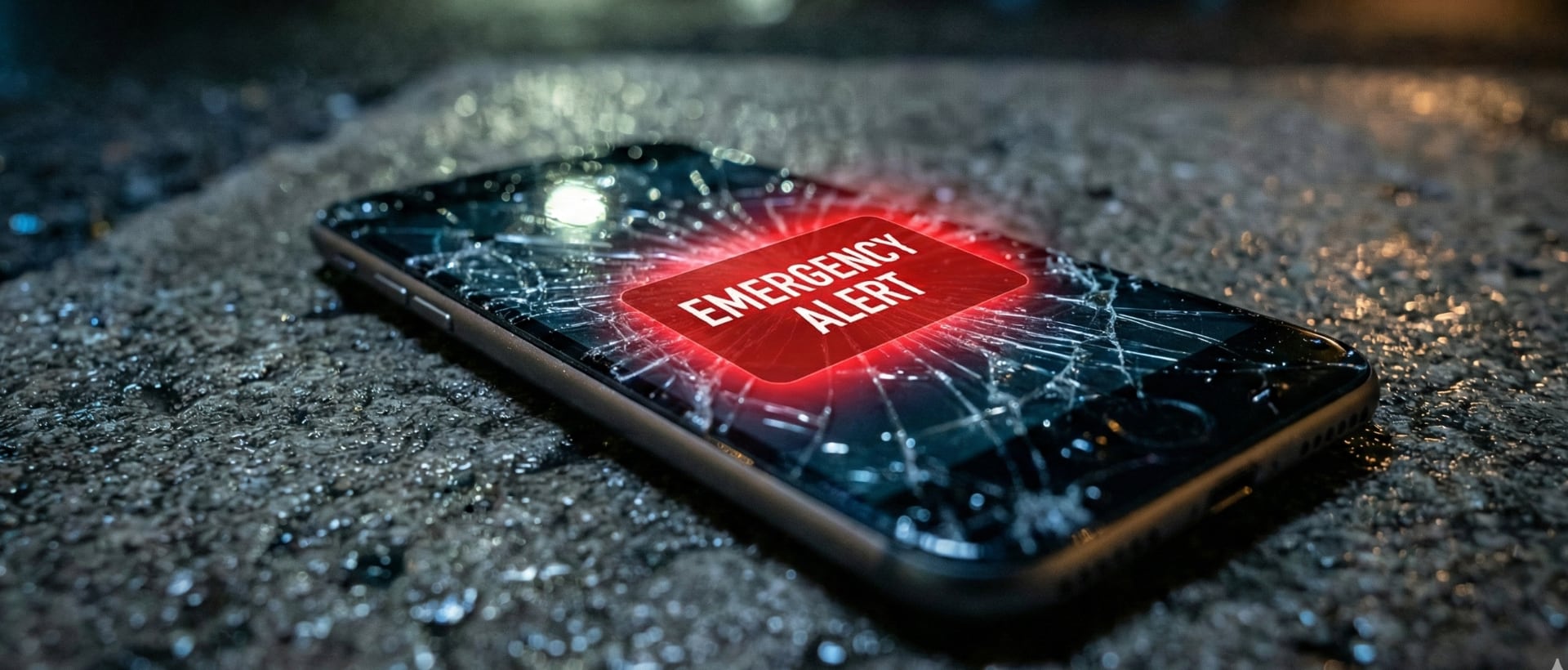 Emergency Alert on Cracked Phone